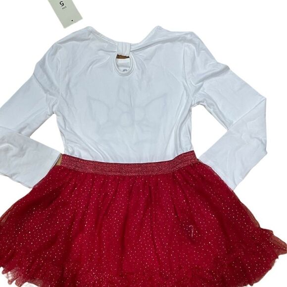 New Christmas Unicorn Sparkling Tutu Holiday Dress, Size 5 - Picture 2 of 4